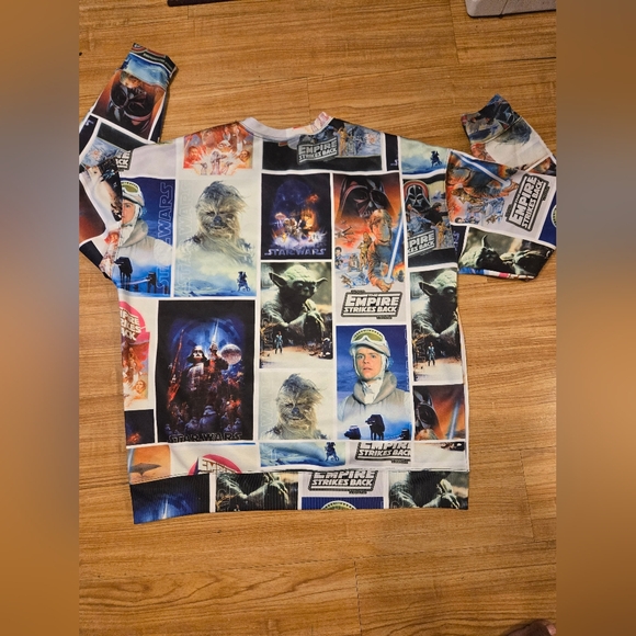 Star Wars Sweatshirt Men's  Pullover Empire Strikes Back 80s Size XL - Picture 8 of 12